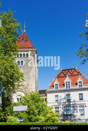 Château d'Ouchy, Ouchy, Losanna Vaud, Svizzera Foto Stock