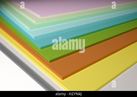 Pianura colorati di truciolato Foto Stock