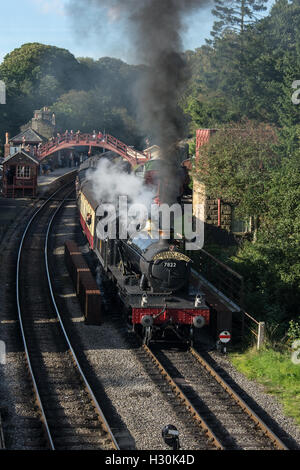 7822 Foxcote Manor sulla North Yorkshire Moors Railway.gallese Gala di vapore Foto Stock