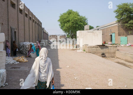 Cotonificio edificio esterno Multan Pakistan Foto Stock