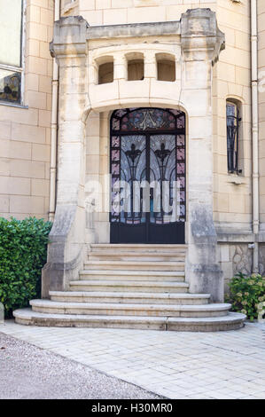 Casa in stile Art Nouveau, Nancy, Meurthe-et- Moselle, Francia Foto Stock