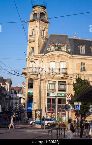 Art Nouveau ex L'Est Republicain uffici da Pierre Le Bourgeois, 1912, Avenue Foch, Nancy, Meurthe-et- Moselle, Francia Foto Stock