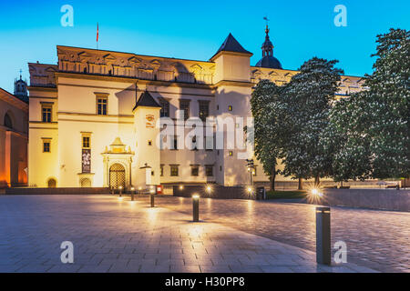 Il Palazzo dei Granduchi di Lituania è situato nella Città Vecchia di Vilnius, Lituania, paesi baltici, Europa Foto Stock