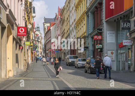 Liberec Vecchia città mercato Reichenberg Repubblica Ceca Foto Stock