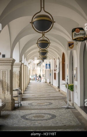 Liberec Vecchia città mercato Reichenberg Repubblica Ceca Foto Stock