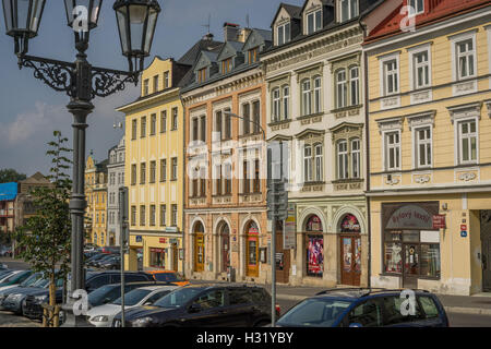 Liberec Vecchia città mercato Reichenberg Repubblica Ceca Foto Stock