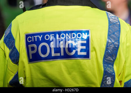 City of London police officer, Londra England Regno Unito Regno Unito Foto Stock