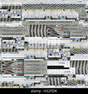 Seamless glitch sfondo per gli oggetti 3D Foto Stock