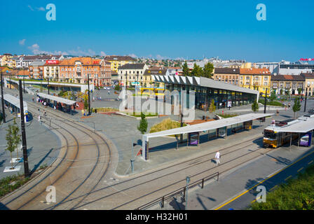 Szell Kalman ter, ex Moszkva ter, dopo 2016 rinnovo, Buda, Budapest, Ungheria Foto Stock