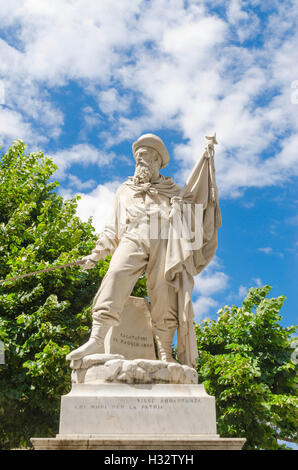 Statua di Simone Schiaffino Camogli Italia Foto Stock