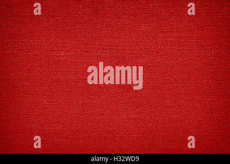 Sacco rosso texture canvas Foto Stock