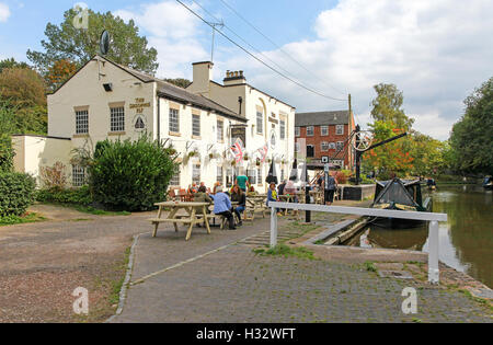 Il Shropshire Fly public house o pub Audlem Cheshire England Regno Unito Foto Stock