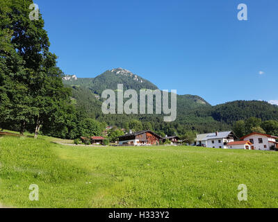 Jenner, Hausberg, Schoenau, Aussicht, Berchtesgadener Land Foto Stock