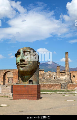 Antica città romana di Pompei Foto Stock