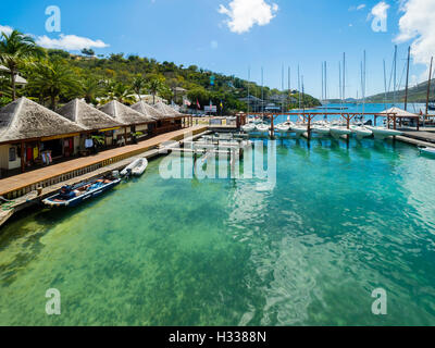 Nelson's Dockyard, English Harbour, West Indies, Antigua Antigua e Barbuda Foto Stock