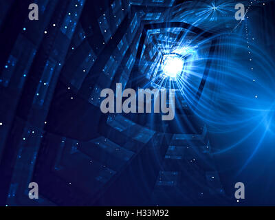 Abstract stella nella finestra - generati digitalmente immagine Foto Stock