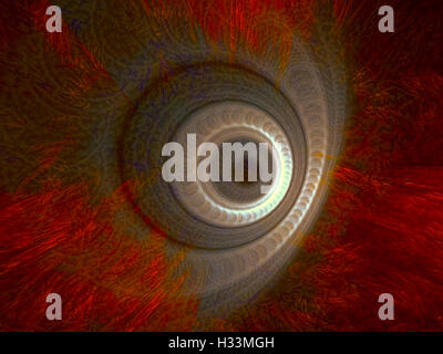 Abstract alien eye - generati digitalmente immagine Foto Stock