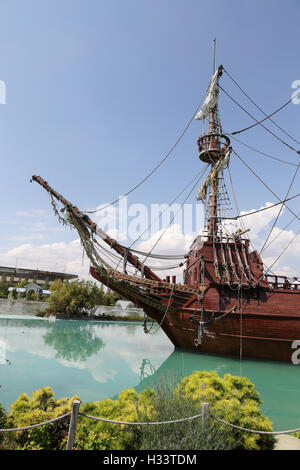 La nave dei pirati in Sazova Scienza, Arte e parco culturale nella città di Eskisehir, Turchia Foto Stock