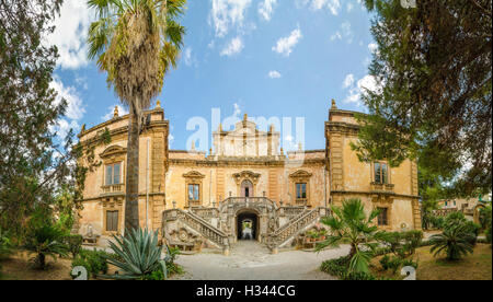 Panorama della Villa Palagonia è una villa patrizia di Bagheria, 15 km da Palermo in Sicilia Il sud dell'Italia. Foto Stock