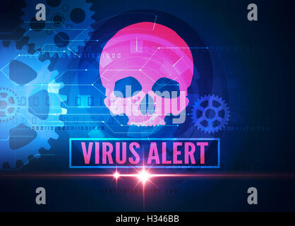 La protezione dei computer da virus Foto Stock