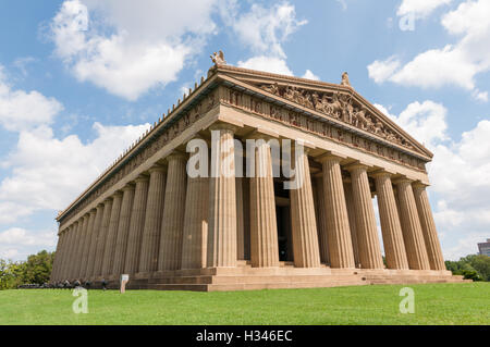 Replica di dimensioni reali del Partenone a Nashville, nel Tennessee Foto Stock
