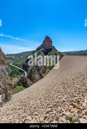 El Portillo la parete del serbatoio, Castril, provincia di Granada, Andalusia, Spagna Foto Stock