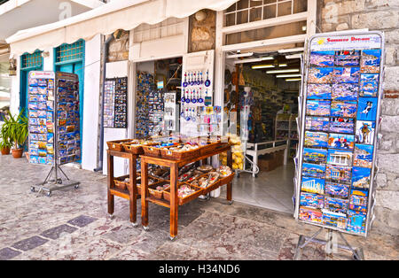 Negozi di souvenir Hydra Island Grecia Foto Stock