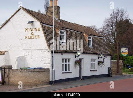 Plough & Fleece public house, Horningsea, Cambridgeshire, Regno Unito Foto Stock