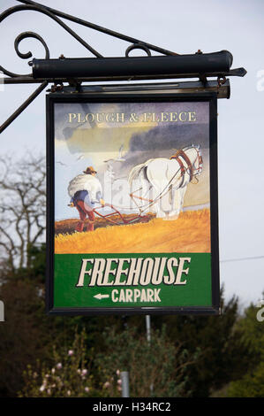 Plough & Fleece public house, Horningsea, Cambridgeshire, Regno Unito Foto Stock