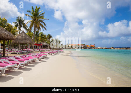 Mambo Beach, Willemstad, Curacao, West Indies, Piccole Antille, dei Caraibi Foto Stock