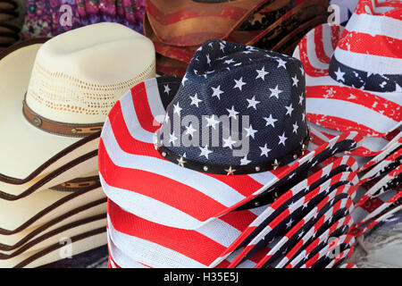 Cappelli da cowboy, Stockyards distretto, Fort Worth, Texas, Stati Uniti d'America Foto Stock