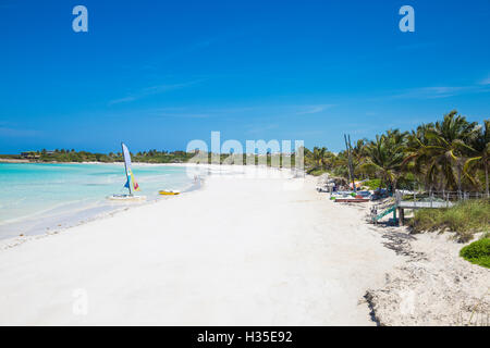 Playa Larga, Cayo Coco Jardines del Rey Ciego de Avila Provincia, Cuba, West Indies, dei Caraibi Foto Stock