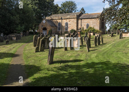 Chiesa di tutti i santi a grande Ayton sul bordo del North York Moors Foto Stock