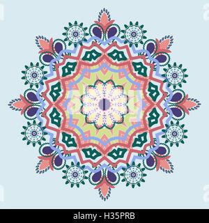 Modelli di ornamento rotondo. Elementi decorativi Illustrazione Vettoriale