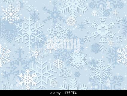 Blue Carta di Natale Illustrazione Vettoriale