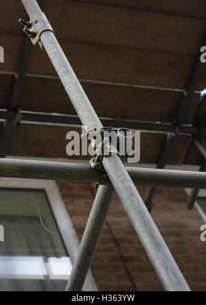 Impalcature in casa a Bury lancashire uk Foto Stock