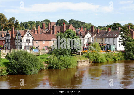 Viste della città e giardino locale immagini della città Worcestershire Bewdley. Da lungo il terrapieno Beale's Corner visualizzati qui. Foto Stock