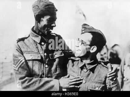 Arabi ed Ebrei soldato durante la II Guerra Mondiale, 1940 Foto Stock