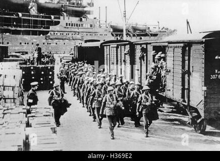 Arabo e soldati ebrei nella Seconda Guerra Mondiale in Francia, 1940 Foto Stock