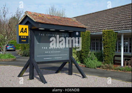 I posti barca presso il Crown Lodge, Outwell, Norfolk, Regno Unito Foto Stock