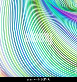 Frattale multicolore striscia curva sullo sfondo Illustrazione Vettoriale