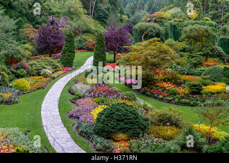 Butchart Gardens, Brentwood Bay, Greater Victoria, British Columbia, Canada Foto Stock