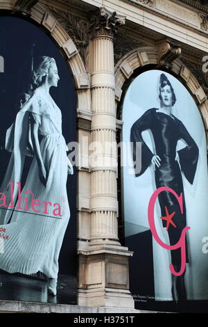 Una chiusa vista del Palais Galliera Palace house Musee de la Mode de la Ville de Paris (Parigi città museo della moda)Parigi,Francia Foto Stock