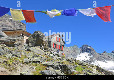 Valsorey rifugio sul Grand Combin, Svizzera Foto Stock