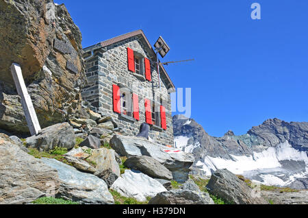 Valsorey rifugio sul Grand Combin, Svizzera Foto Stock