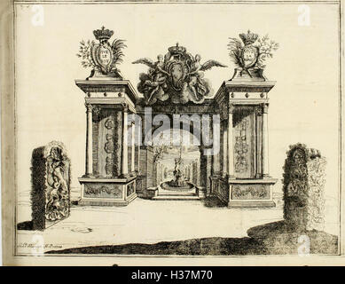Journal de ce qui s'est fait pour la reception du Roy dans sa ville de Metz, le 4. aoust 1744 - avec onu recuëil de plusieurs piéces sur le même sujet e sur les accidens survenus pendant son séjour (1477704 Foto Stock