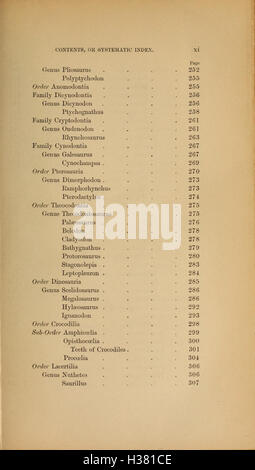 Questo lavoro fornisce una panoramica completa delle specie animali estinte, della loro storia evolutiva e del contesto geologico in cui esistevano. Foto Stock