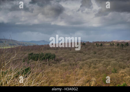 Abramo altezze lato paese nuvole Foto Stock