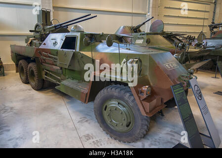 M-53/59/70 PLDvK semoventi pistola di difesa contraerea a storia militare Park di Pivka, Slovenia Foto Stock