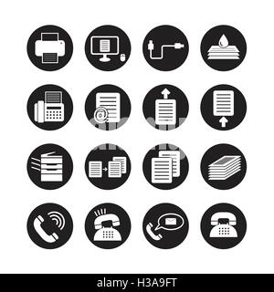 Gli strumenti di Office vettore,icona impostare Illustrazione Vettoriale